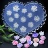 Nail Art Silicone Mold 3D Flowers Nails Making Molds Embossed Nail Stencils Sculpture Mould Decorations for Manicurists