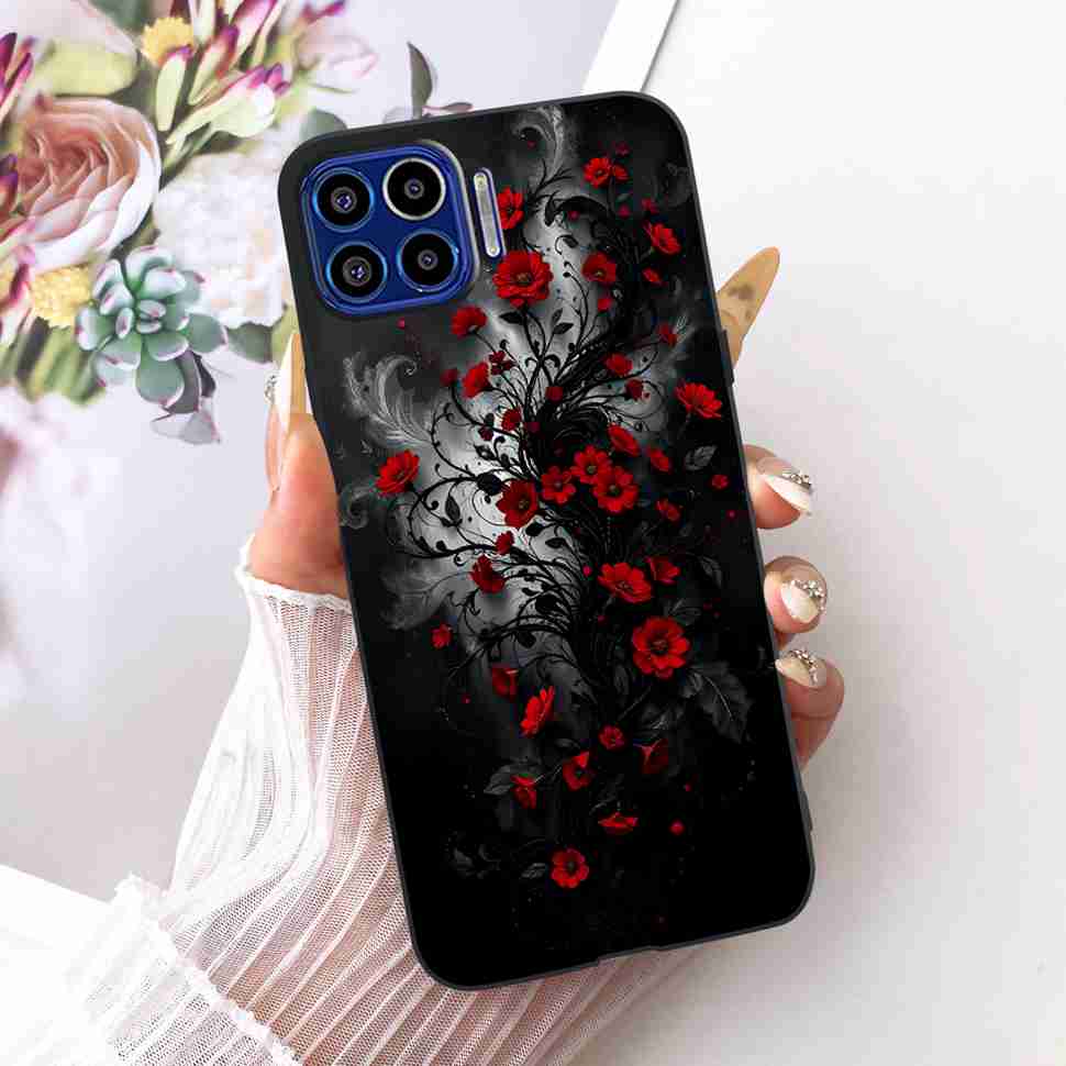 Für Motorola One 5G 6,7" Hülle Neueste Beliebte Drucke Silikon TPU Schwarze Abdeckung Für Motorola One MOTO ONE 5G Handyhüllen Bumper