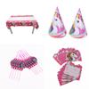 Enchanting Unicorn Kids Birthday Party Supplies Complete With Delightful Plates And Tablecloth