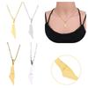 Stylish Geometric Stainless Steel Map Pendant Necklace For Women Israel And Palestine