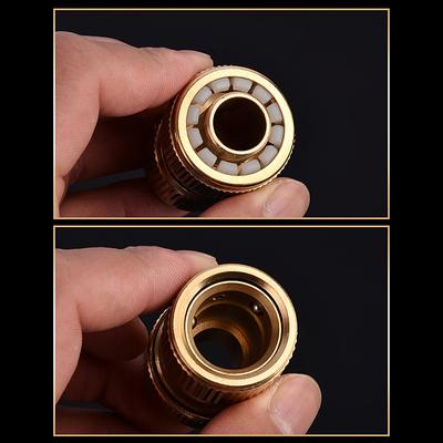 Szybkozłączka do węża ogrodowego 1/2" z mosiądzu, szybkozłączka do węża 16 mm, miedź, wodoszczelna