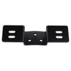 Kijima Motorcycle Number Plate Laydown Bracket, Steel, Fender Scratch Prevention, Black, for Harley Davidson, HD-013914