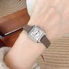 Trendy And Fashionable Women'S Belt Quartz Watch Simple Scale Roman Cow Girl Watch