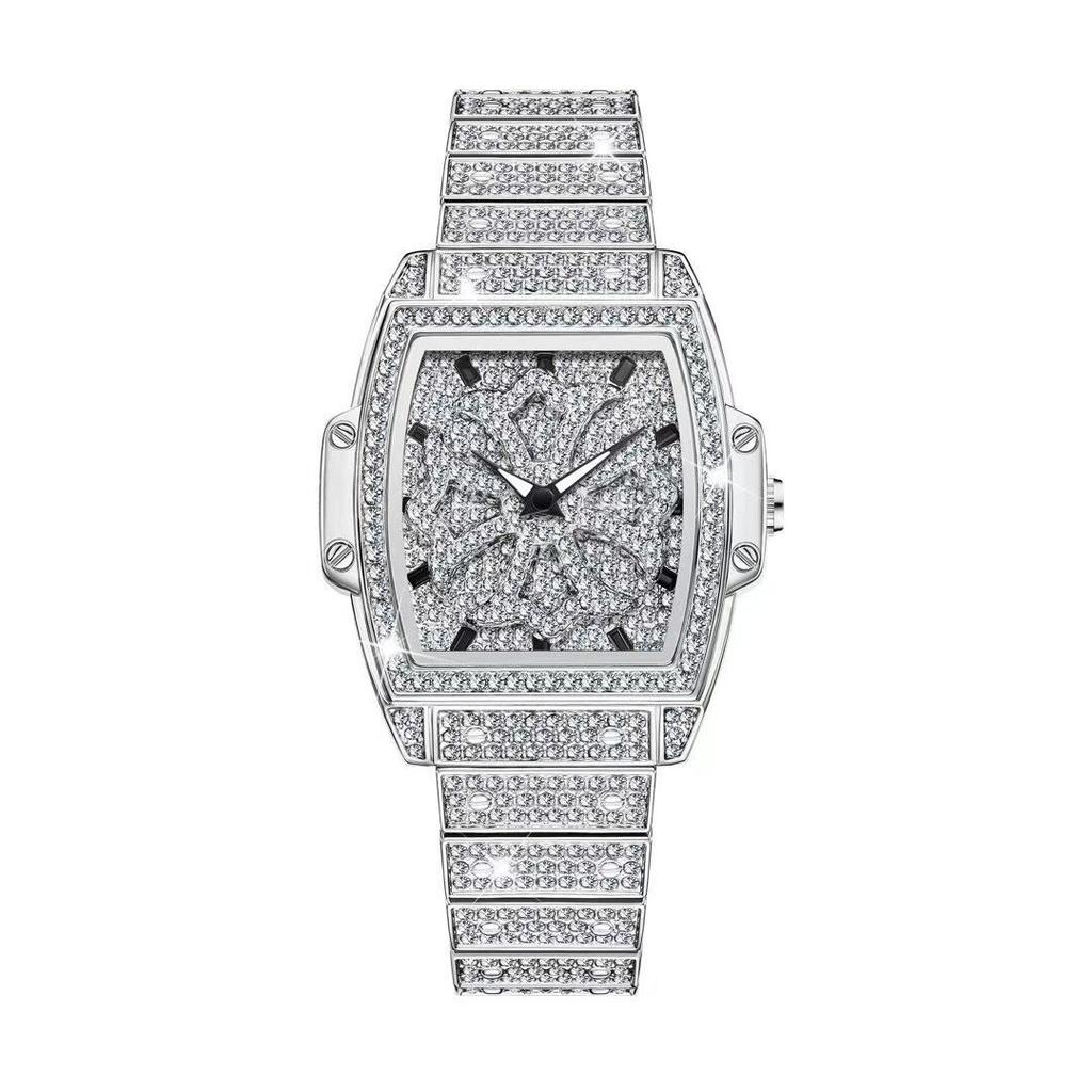Time Has Come And Gone, Women'S Watches, Wine Barrels, Women'S Watches, Women'S Luxury Full Diamond Steel Belts, High-Value Fashion Watches