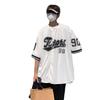 2023 Summer Men's Trendy Short-Sleeve Shirt: Hong Kong & Japanese Hip-Hop Style Cardigan Baseball Jacket