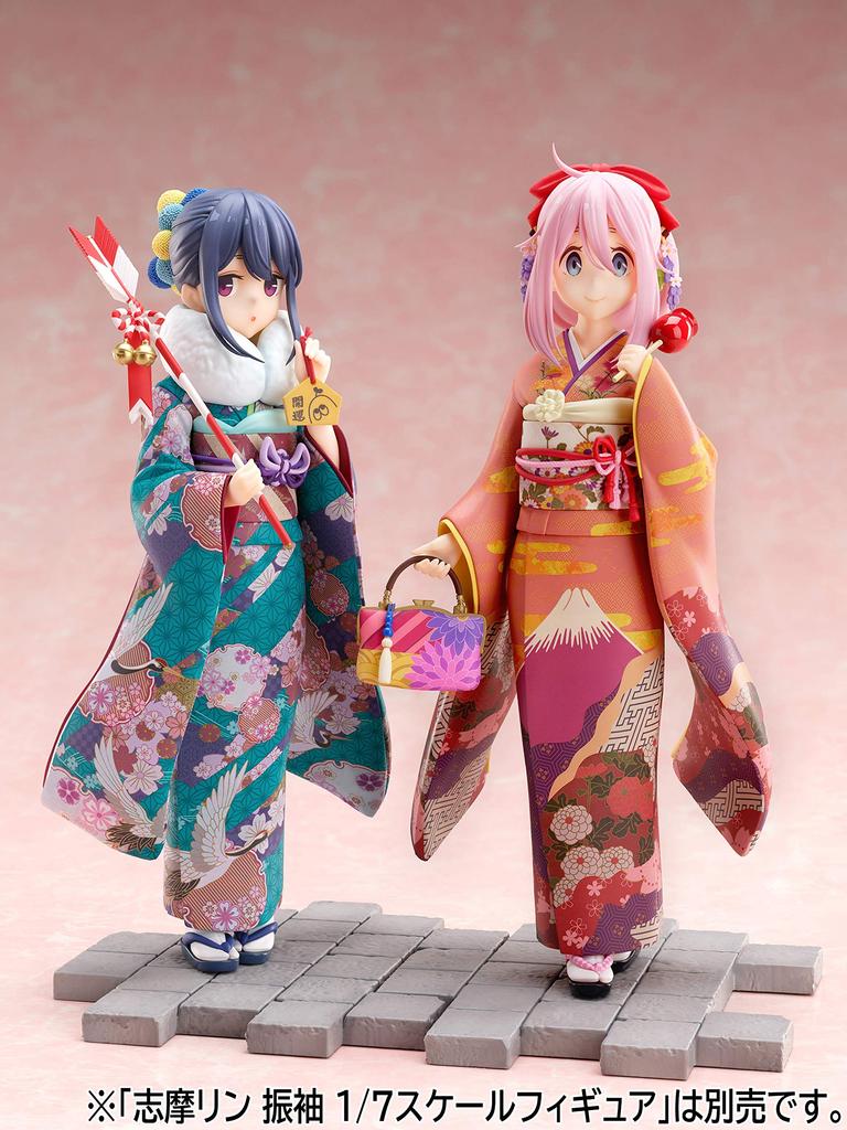 Yuru SAISON 2 Kagamihara Nadeshiko Furisode Maßstab PVC Bemalte Komplettfigur Camp 1/7 AMU-FNX230
