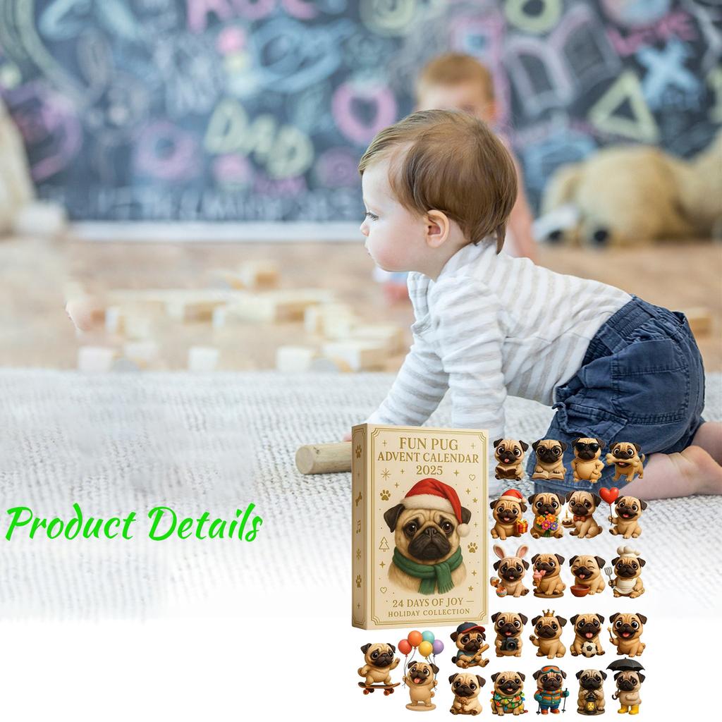 2D Plochý Akrylový Mystery Box 24ks Přívěsek s Krabičkou Letadla Zábavný Vánoční Odpočítávací Kalendář