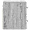 Wall Mounted Nightstand Grey Sonoma 34.5 x 33 x 40 cm