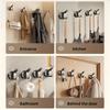 2 Pcs Stylish Plastic Suction Cup Hooks, Strong Load-Bearing, Wall-Mounted Practical Hooks, Suction Cup Hooks for Shower