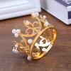 Crown Princess Topper  Pearl Hair Ornaments For Wedding Birthday Party