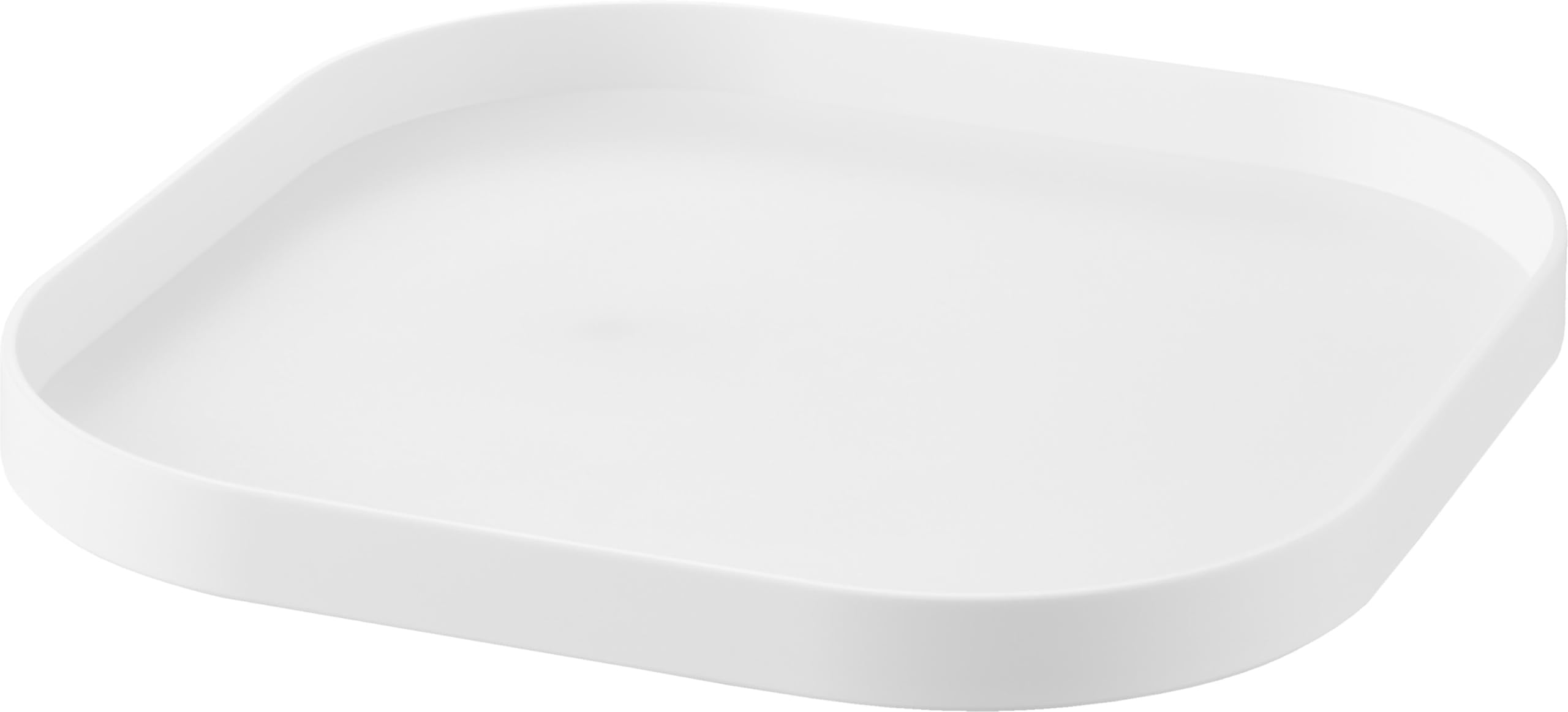 

Yamazaki Rotating Storage W20 x D20 x Storage Cosmetic 10078 Tray, White, H2.9cm, Plate, Organizer, Refrigerator, Shelf, Storage, белый