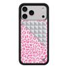 New Wildflower 3D Silver Solid Rivet Leopard Phone Case For iPhone 15 13 12 14 17 16 Pro Max Plus Fashion Flower Rivet Wf Cover