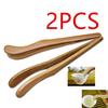 2Pcs  Hot   Natural Bamboo Tea Clip Handmade Carbonize Tea Tweezer