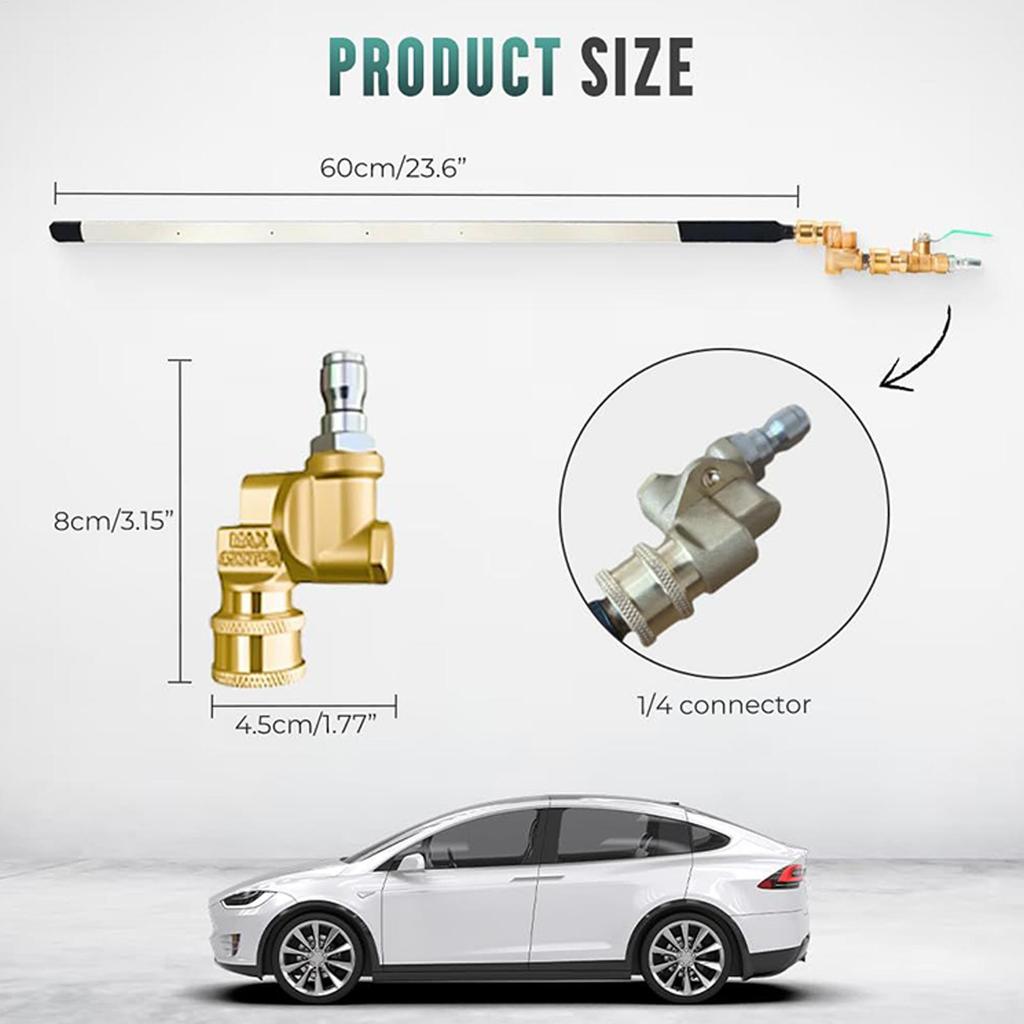 Car Radiator Cleaner Pressure Washer Wand Flush Leak-Proof Precise Blower Stainless Steel Rinser Flexible Blower Precise Clean