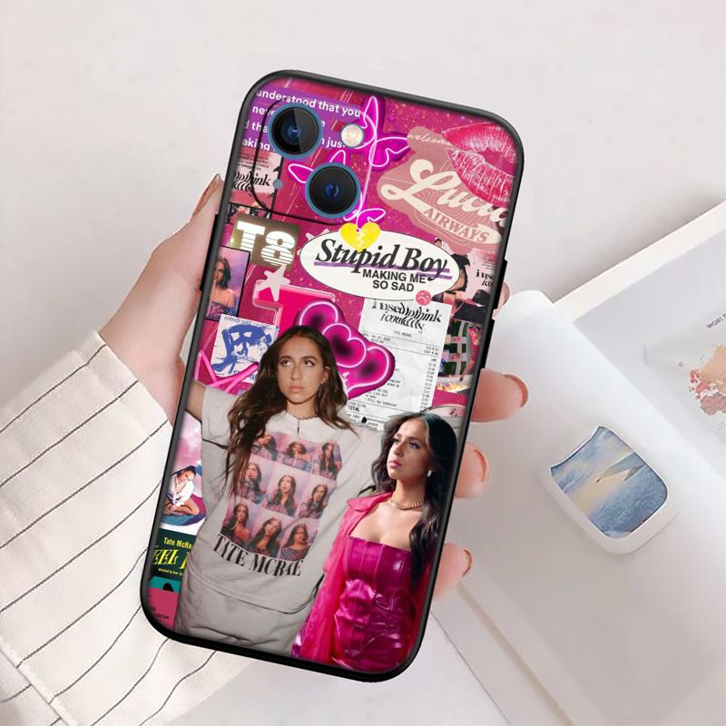 Tate McRae Muschel Handyhülle für Samsung Galaxy Note 10 20 S23 S24 S25 Ultra FE Plus Edge Lite A02S A35 A07 A17