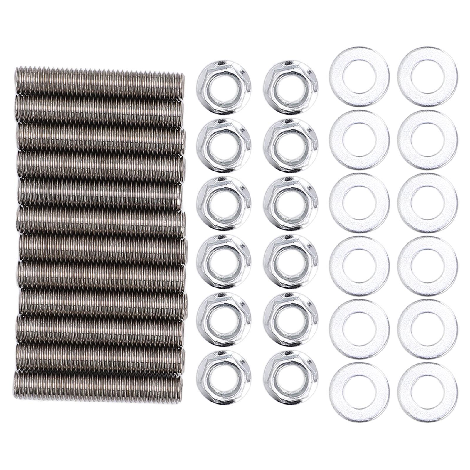 

Комплект шпилек выпускного коллектора из нержавеющей стали 36 шт. с гайками и прокладками Сверхпрочный для двигателей 5.9L 6.7L 1989-2019