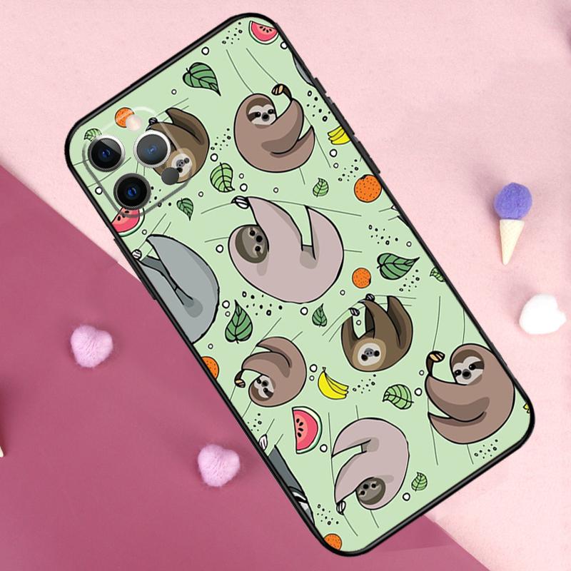

Sloth Animal Cute Phone Case For iPhone 17 Pro Max 17 Air 11 14 15 16 Pro Max Plus 12 13 Mini 16e Back Cover iPhone 14 Pro
