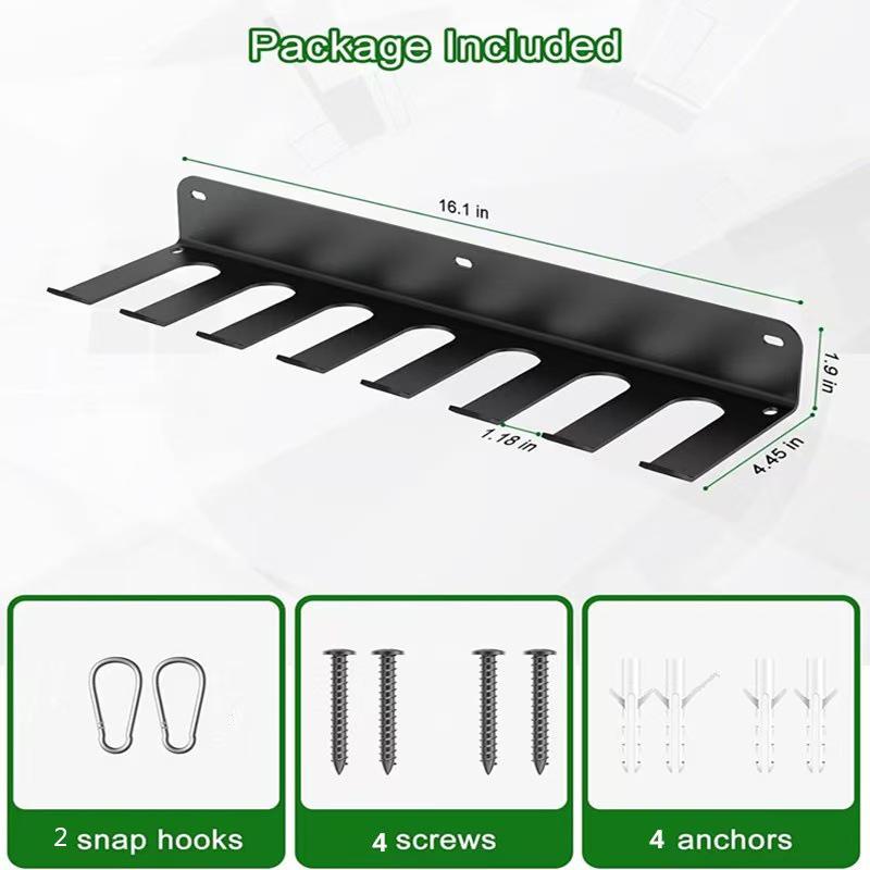 

Wall-Mounted Minimalist Carbon Steel Baseball Bat Display Rack