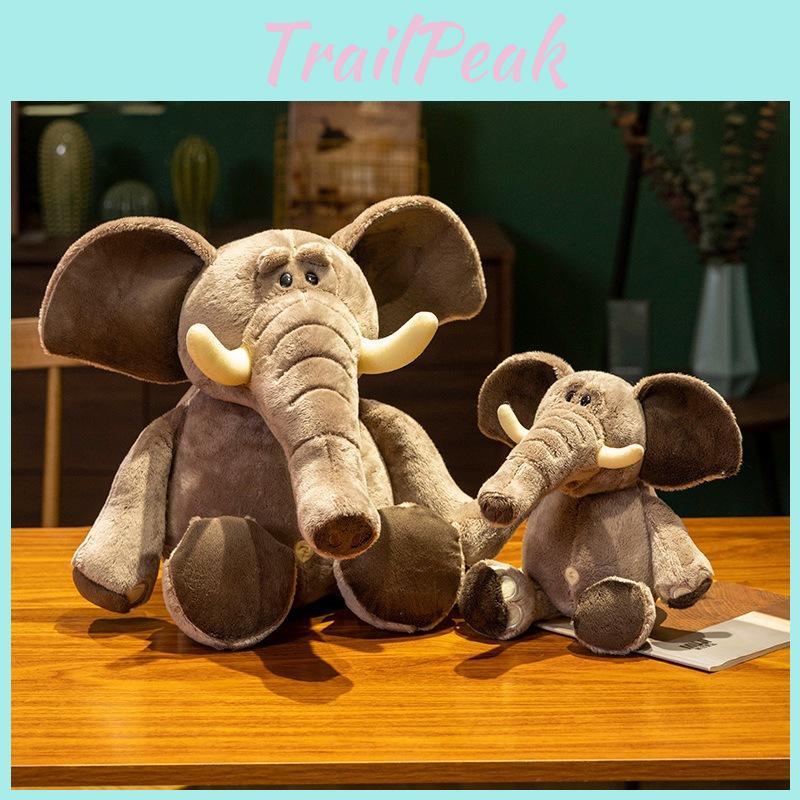 Elephant Cute Plush Doll With Pp Cotton Filling For Kids Bedroom Decoration