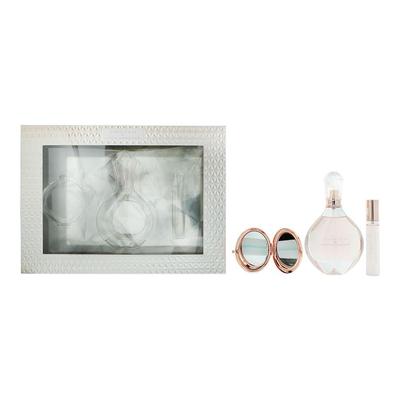 Ensemble Nicole Scherzinger: Chosen, Eau De Parfum, Pour Femmes, 100 ml + Chosen, Eau De Parfum, Pour Femmes, 15 ml + Miroir Compact, Doré