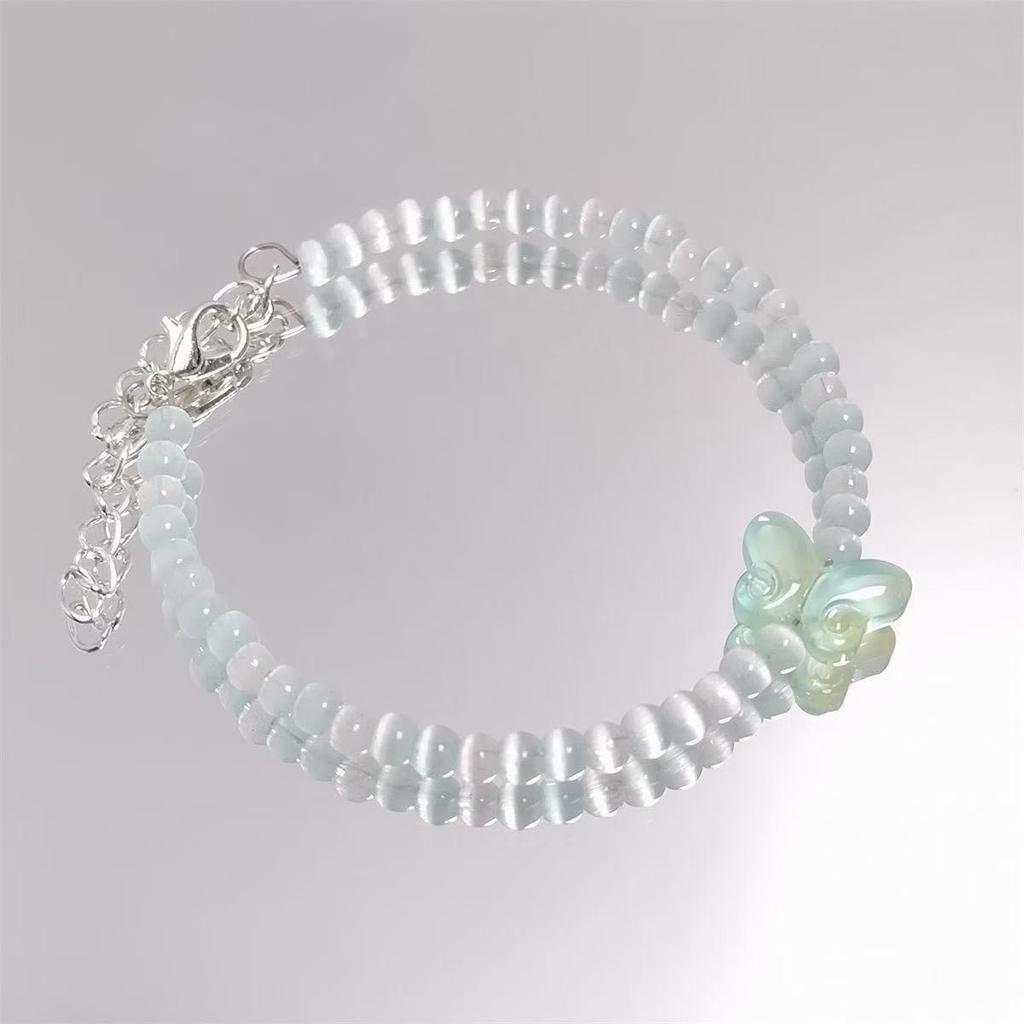 Super Divine Cat Eye Quartz Crystal Bracelet - Delicate Beaded Handcrafted Bracelet