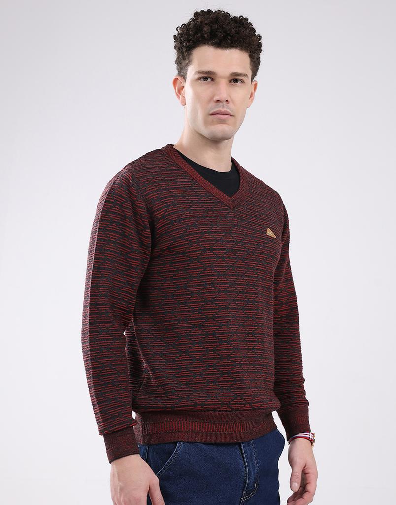 MONTE CARLO Men's V Neck Full Sleeve Pullover