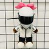 FiK Bow-tied Helmet, Pink Female Motorcycle Doll Helmet, Toy Model, Pet Motorcycle