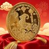 1Pcs 2027 Year Of Sheep Gold Plated Collectible Commemorative Coin Souvenir For Home Ornament Graduation Gift Collection