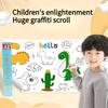 1VOLUME  huge graffiti painting paper creative hand-colored canvas can be attached to the wall without dirty wall children's graffiti painting roll