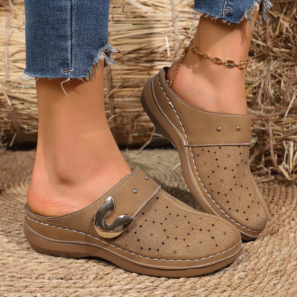 Fashion Women Wedge Slippers 2025 New Casual Sandals Slip-On Platform Shoes Lightweight Designer Slippers Slides Women Zapatos De Mujer