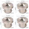 4Pcs 6mm 8mm 10mm 12mm Panel Furniture Positioning Carpentry Log Dowel Tips Round Log Pin Locator Wooden Pin Center Punching