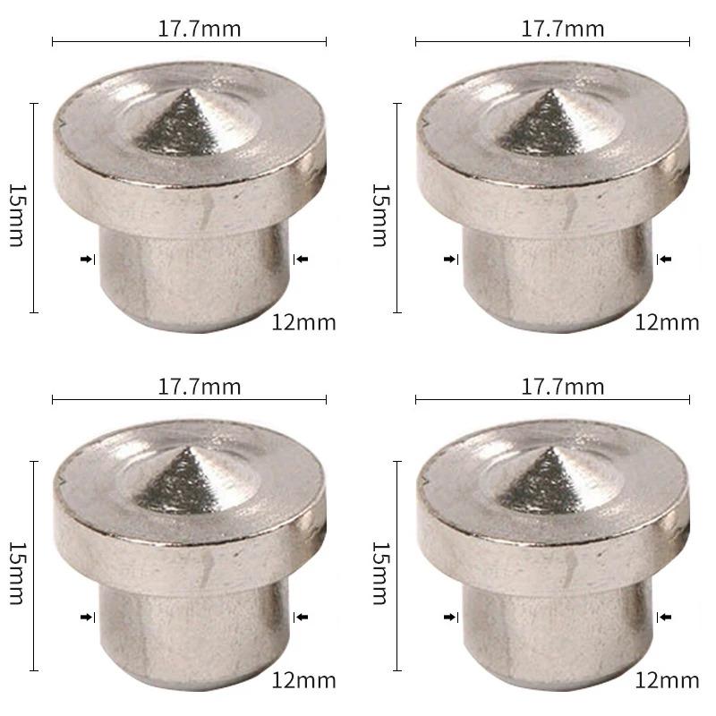 4Pcs 6mm 8mm 10mm 12mm Panel Furniture Positioning Carpentry Log Dowel Tips Round Log Pin Locator Wooden Pin Center Punching