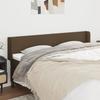 VidaXL Headboard with Ears Dark Brown 203x16x78-88 Cm Fabric3118513