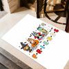 Bluey Friends Adventure Floor Rug Office Rug Perfect for Dormitory Dining Room Outdoor Foyer Antislip Carpet Decorate Offices Birthday/Christmas Gift