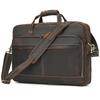 Real Cowskin Men's Shoulder Bags Genuine Leather Bussiness Laptop Bag 15.6 16 17.3 Inch Computer Bag Men Briefcase Bags Vintage