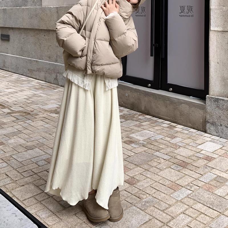 Modische, schlichte Design-Revers-Daunenjacke mit Baumwollpolsterung, warmer Wintermantel für Damen