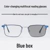 Premium Photochromic Progressive Multifocal Reading Glasses with Anti-Blue Light, UV Protection, and Pure Titanium Frames