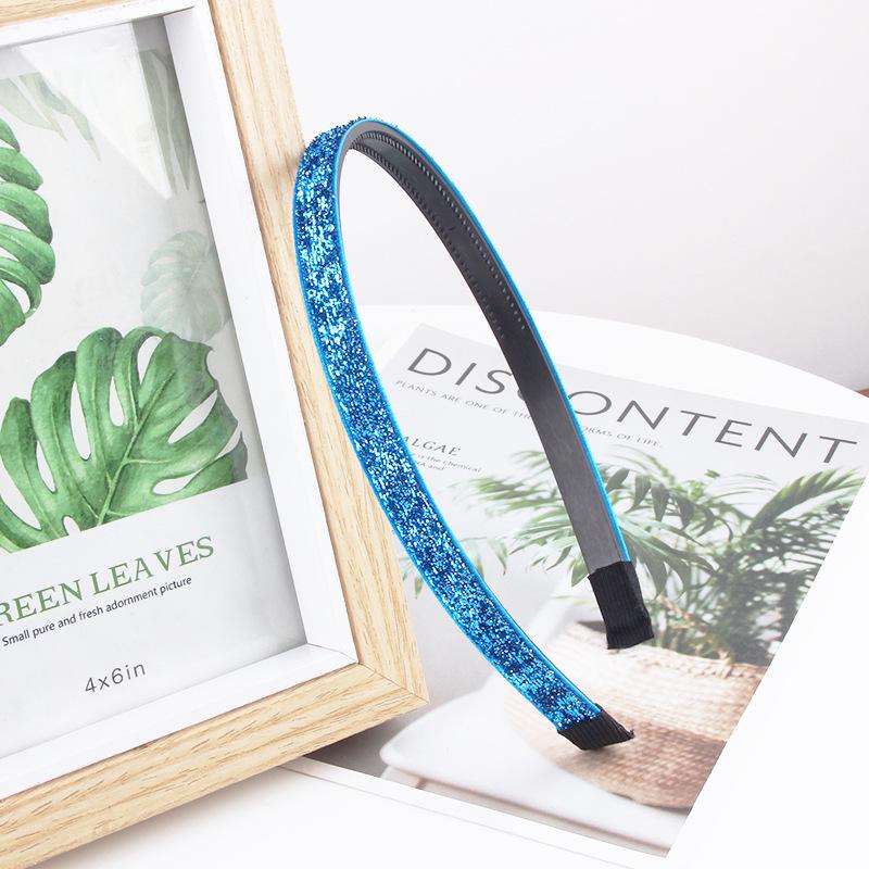 Children's Non-slip Glitter Sequin Fabric Headband - Handmade DIY Hair Accessory