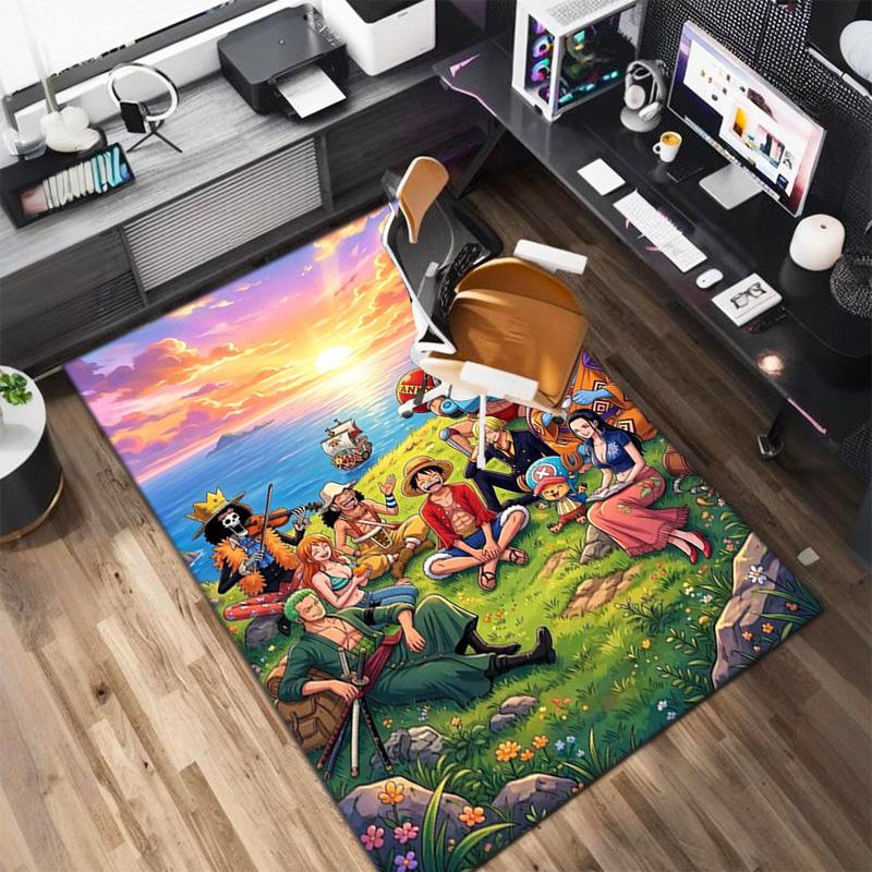 Starring the Japanese cartoon ONE PIECE Monkey D. Luffy carpet is suitable for living room and bedroom doormats office balcony decorative carpet V21
