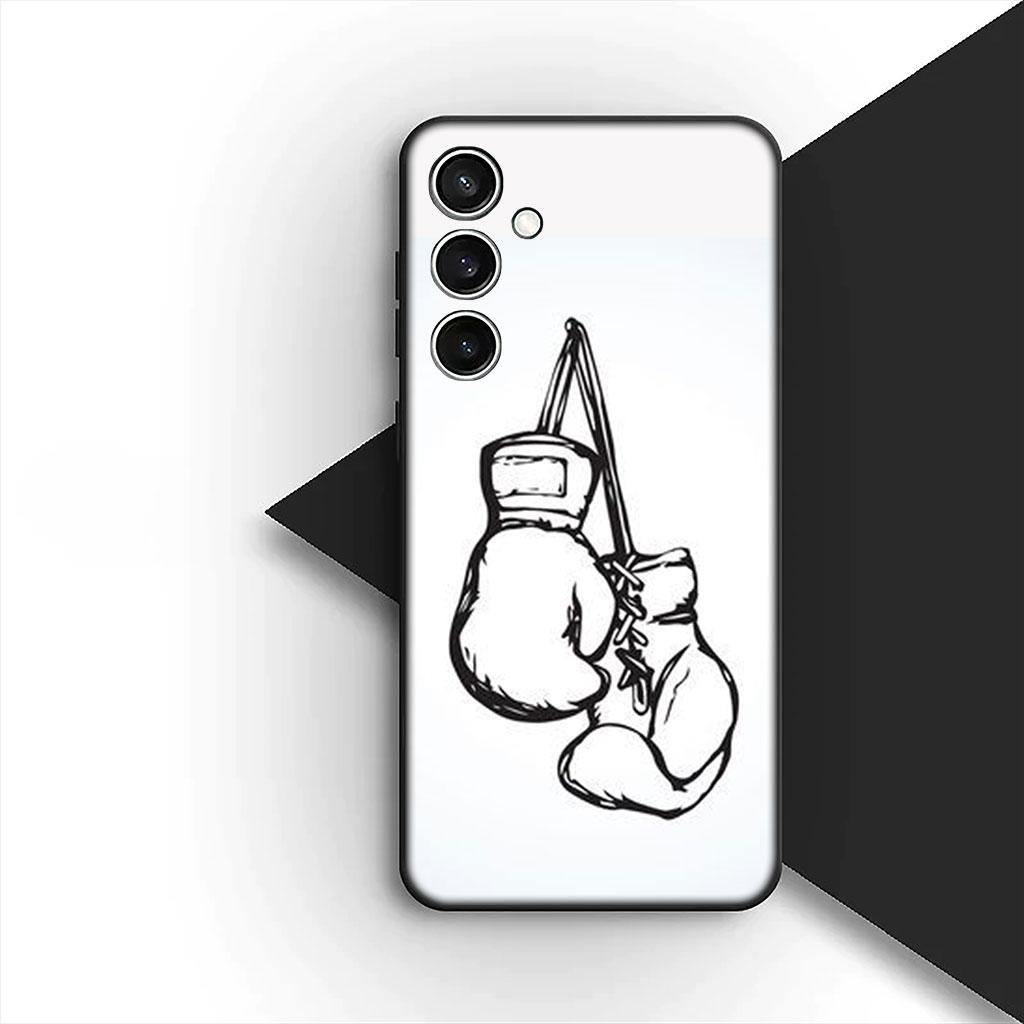 Strong Boxing Gloves Kickboxing Judo Phone Cover for Samsung Galaxy S25 S24 S23 FE Ultra Plus S7 Edge S25+ S23+ A56 5G Soft Case