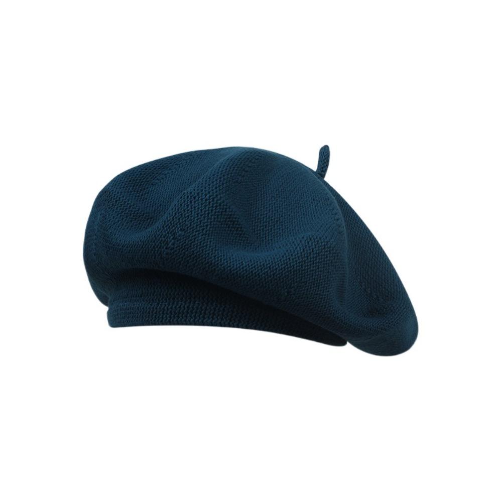 Keep Warm Women Berets Knitted Artist Hat Elegant British Beanie Hat  Girls