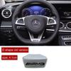 Car Steering Wheel Interior Badge Emblem Stickers For Mercedes Benz AMG W222 W223 W251 W464 GLE W206 W204 W205 W212 W213 W221