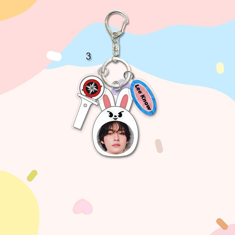 1pc Stray Kids Keychain Cute Cartoon Figure, Bang Chan Lee Know Changbin Hyunjin Han Felix Seungmin I.N Animal Onesie Pajamas Keyring, STAY Fans Gift