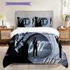 James Bond Iconic Spy Three-piece Set (1 * Duvet Cover + 2 * Pillowcase, Without Core) 2D Flat Duvet Cover and Pillowcase Christmas Birthday Gift