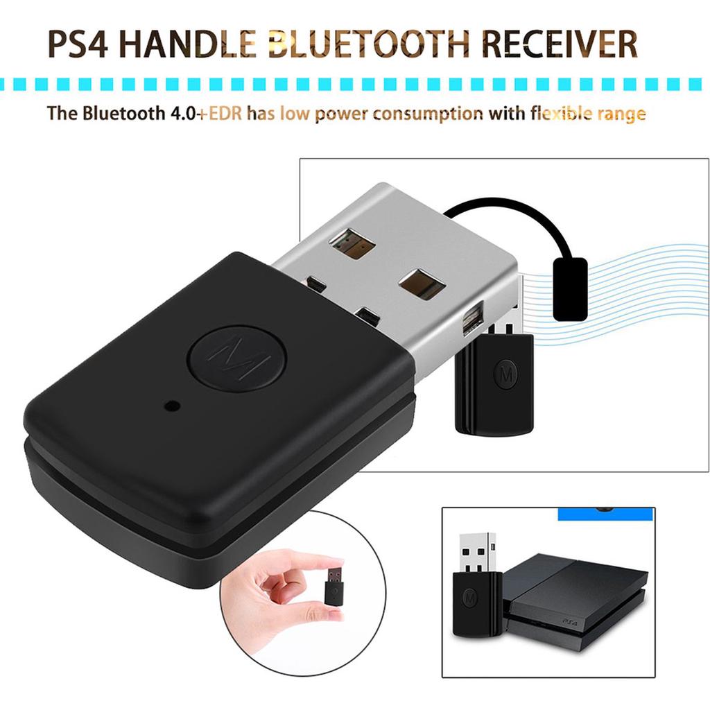 USB Dongle Wireless Headphone MIC Adapter For PS4 Controller
