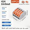 10/20/30PCS 2/3/4/5-Port Assorted Kit Quick Push In Lever Wire Connector Mini Compact Terminal Block 0.08-4mm2 Electrical Wiring