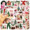 50 Stück Weihnachten Ästhetik Dekorationen Graffiti Aufkleber DIY Handy Gitarre Laptop Notizbuch Koffer Tasse Wasserdichter Aufkleber Abziehbilder