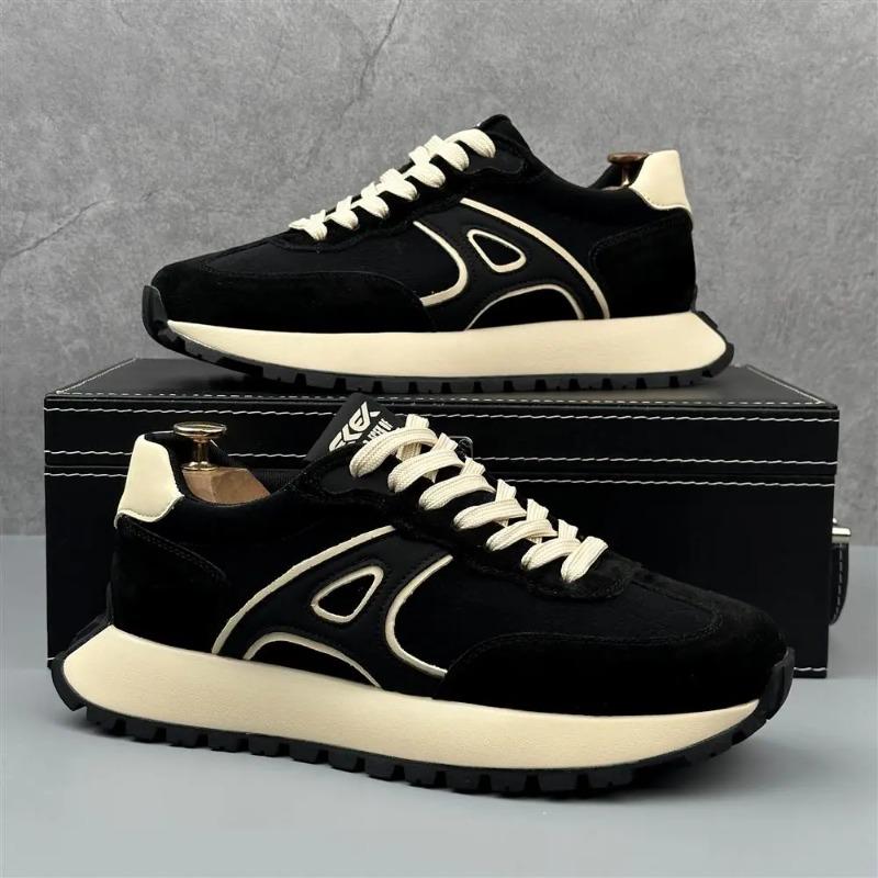 Four Season Casual Shoes Breathable Sports Running New Trend Fashionable Low Top Breathable Thick Soled Men s Shoes 39