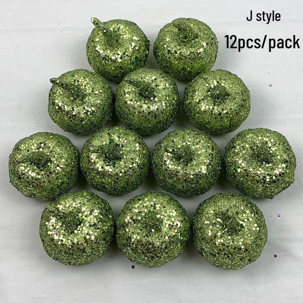 Halloween Foam Pumpkin Set, 5.5cm, 16-Pack - Ideal for Photography, Display, or Decoration.