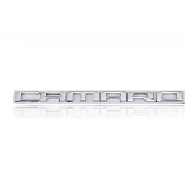 Camaro Logotyp Bil Bakre Emblem Klistermärke för Cavalier Onix Cruze Aveo Silverado Bil Bagagelucka Dekal Dekoration Märke